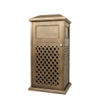 Lattice Cast Aluminium Outdoor Bin