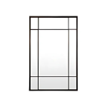 Grid Steel Wall Mirror – Rectangular Industrial Windowpane Design