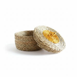 Basket +Lid 13x6cm Solid