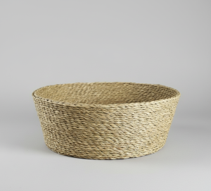 Bread Basket 25cm Solid Colour – Handwoven Natural Basket