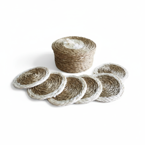 coaster round gift basket