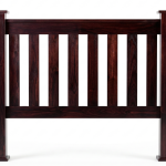 Urban Solid Wood Headboard – Modern Slatted Panel Design