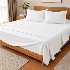 plain duvet cover with studs