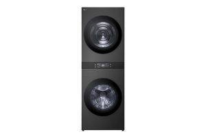 LG 25/20kg WashTower in Black Steel, model W1S2CVK2EHD